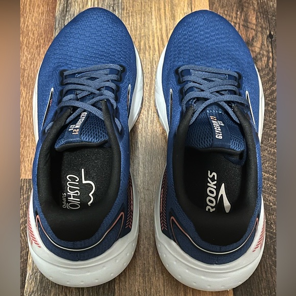 EUC 9 WIDE* Women’s Brooks Glycerin 21 GTS Blue/White - Picture 9 of 11